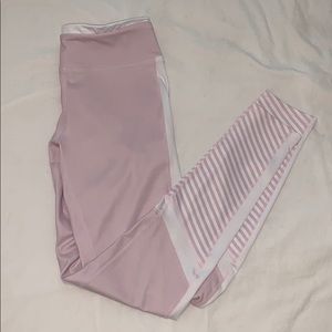 Light Pink and White Leggings